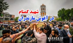 شهید گمنام در آغوش مازندران