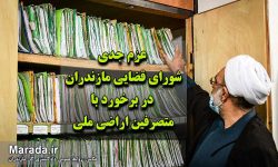 عزم جدی شورای قضایی مازندران در برخورد با متصرفین اراضی ملی