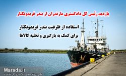 کمک به بارگیری و تخلیه کالاها با استفاده از ظرفیت بندر فریدونکنار