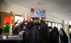 وداع با پیکر مطهر دو شهید مدافع حرم خانطومان در ساری