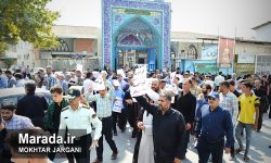 راهپیمایی مردم میاندورود در اعتراض به اغتشاشات