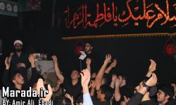 وداع با شهید گمنام در مدرسه علوم و معارف صدرا ساری