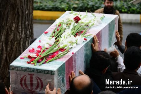 استقبال پر شور دادگستری مازندران از پیکر مطهر شهید گمنام / تصاویر