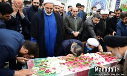 آغوش باز کارکنان دادگستری مازندران در استقبال از پیکر مطهر شهید گمنام