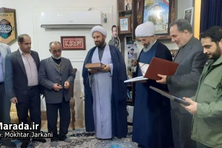 همزمان با رزمایش مواسات و همدلی بخش گهرباران از خانواده شهید مدافع حرم محمد معافی تجلیل گردید / تصاویر