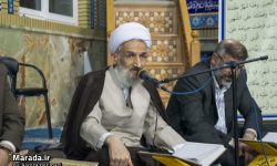 سفره افطاری ساده در مسجد بقیه الله الاعظم شهر ساری