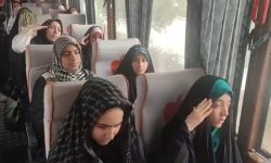 گروه دختران حاج قاسم در سفر راهیان نور با اجرای سرود «فرمانده سلام»