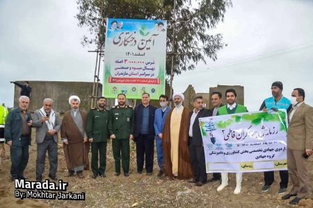 درختکاری در مرکز آموزشی پادگان ولیعصر ساحل گهرباران / تصاویر