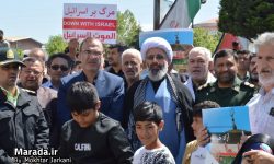 راهپیمایی مردم میاندورود در روز جهانی قدس