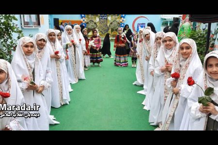 استقبال از پرچم بارگاه حضرت معصومه (س) در شهر نکا / عکس