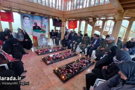 تکریم از سه شهید گمنام فریم شهر دودانگه ساری در پنجشنبه ای شهدایی / تصاویر
