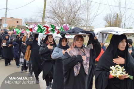 تشییع و تدفین آلاله زهرایی شهر طبقده / عکس