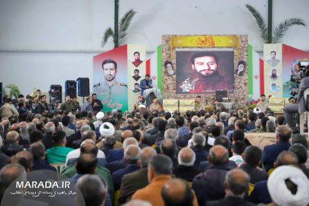 یادواره امیر سرلشکر شهید احمد کشوری و ۱۵۱ شهید شهرستان سیمرغ همراه با آئین استقبال و تشییع ۸ آلاله زهرایی دوران دفاع مقدس / عکس