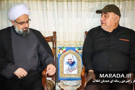 دیدار دبیر ستاد امر به معروف و نهی از منکر کشور با خانواده معزز شهید احمد صالحی مله / عکس