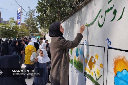 دیوارنگاره های دانش آموزی شهر ساری را مزین خواهند نمود / عکس