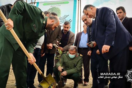 رزمایش کاشت نهال با عنوان هم عهدی سبز به یاد حاج قاسم در ساحل خزر آباد