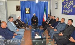 مسئولان بخش گهرباران در دیدار با امام جمعه و فرماندار میاندورود