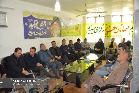 مسئولان بخش گهرباران در دیدار با امام جمعه و فرماندار شهرستان میاندورود / عکس