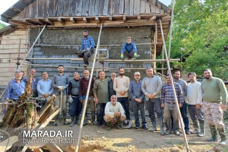 اردوی گروه جهادی شهدای مدافع حرم بسیج سازندگی شهرستان ساری در روستای الندان / عکس