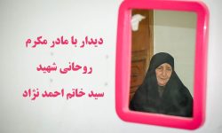 دیدار فرمانده سپاه ساری با مادر شهید سید خاتم احمدنژاد