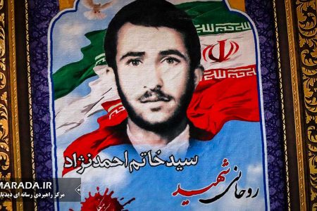 دیدار فرمانده سپاه ساری با مادر شهید سید خاتم احمدنژاد / عکس