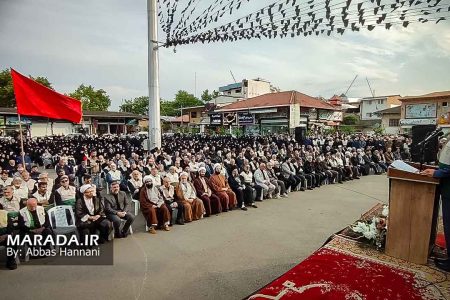 ساری در سوگ رییس جمهور شهید نشست / عکس