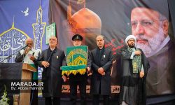 ساری در سوگ رییس جمهور شهید نشست