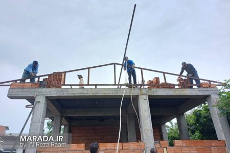 ساخت مسکن محرومین روستای دولت آباد گروه جهادی شهدای مدافع حرم بسیج سازندگی ساری / عکس