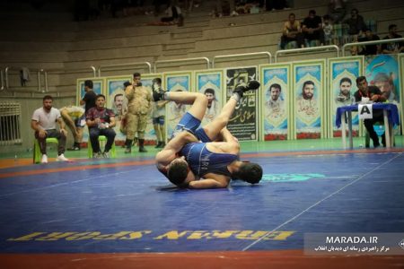 بابلسر میزبان مسابقات کشتی آزاد قهرمانی بسیج استان مازندران / عکس