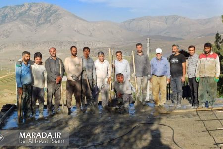 ساماندهی گلزار شهدا روستای ولویه سفلی با گروه جهادی شهدای مدافع حرم بسیج سازندگی ساری / عکس