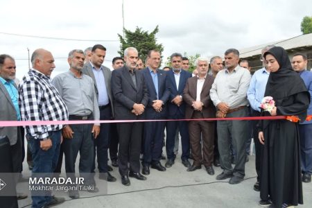 افتتاح طرح هادی تجمیعی آسفالت روستایی میاندورود با حضور استاندار مازندران / عکس