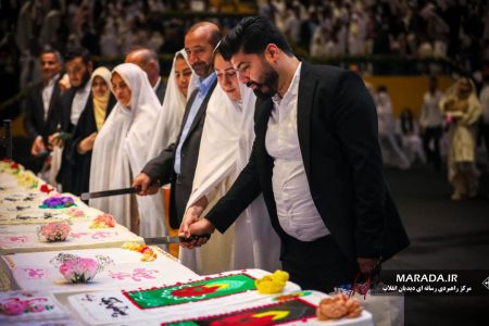 جشن ازدواج ۱۰۰۰ زوج جوان در قالب کنگره شهدای مازندران / عکس