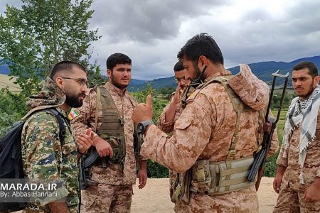 رزمواره لشگر ۲۵ کربلا در روستای شلدره بخش دودانگه ساری / عکس