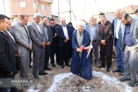  آئین گلنگ زنی ساختمان دهیاری و ورودی روستای جامخانه / عکس