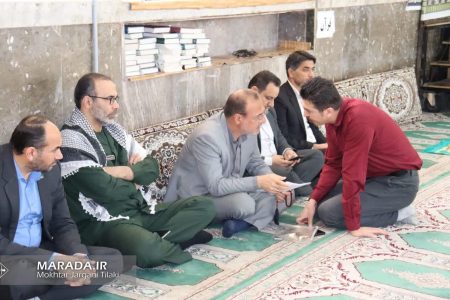 میز خدمت دستگاه های دولتی شهرستان میاندورود در هفته بسیج / عکس