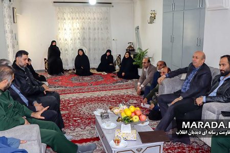 تکریم خانواده شهید محمد برزگر دامیری در دهه مقاومت / ویدئو