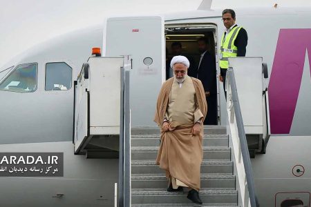 استقبال از رییس قوه قضاییه در فرودگاه ساری / عکس