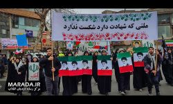 راهپیمایی روز قدس ساری با محوریت انتقام شهدای مدرسه شجره طیبه میناب و خون خواهی رهبر شهید