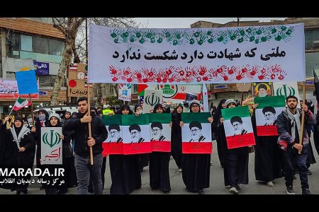 راهپیمایی روز قدس ساری با محوریت انتقام شهدای مدرسه شجره طیبه میناب و خون خواهی رهبر شهید