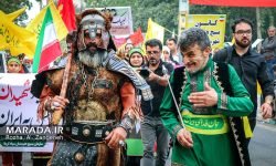 ظهور رستم تهمتن در اجتماع بزرگ جانفدایان ایران