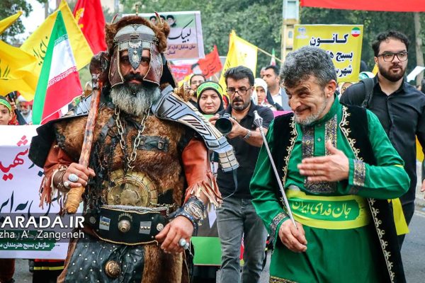 ظهور رستم تهمتن در اجتماع بزرگ جانفدایان ایران